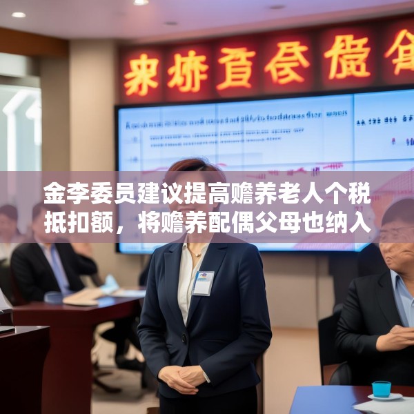 金李委员建议提高赡养老人个税抵扣额，将赡养配偶父母也纳入