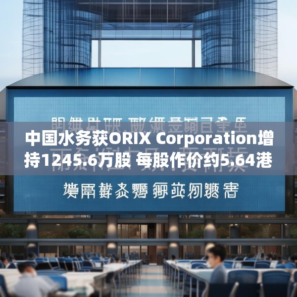 中国水务获ORIX Corporation增持1245.6万股 每股作价约5.64港元