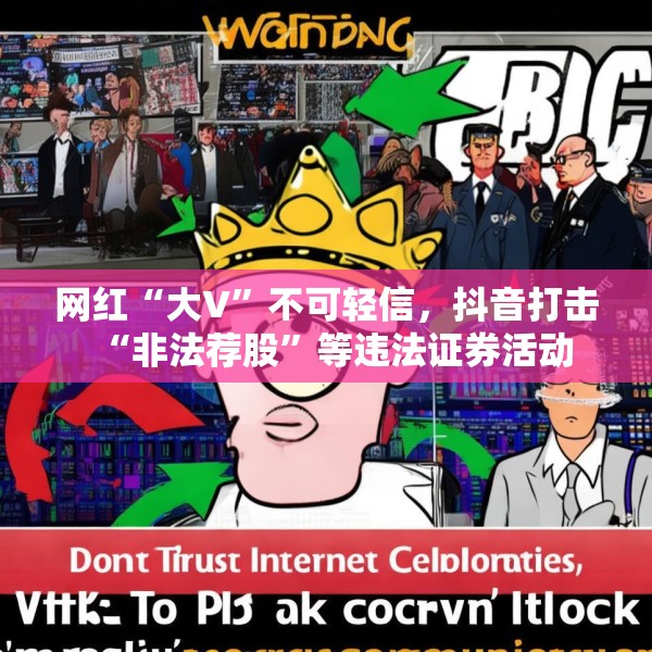 网红“大V”不可轻信，抖音打击“非法荐股”等违法证券活动