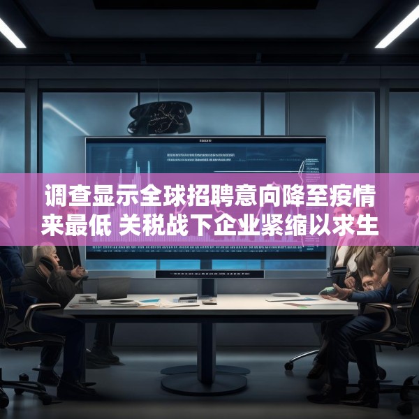 调查显示全球招聘意向降至疫情来最低 关税战下企业紧缩以求生