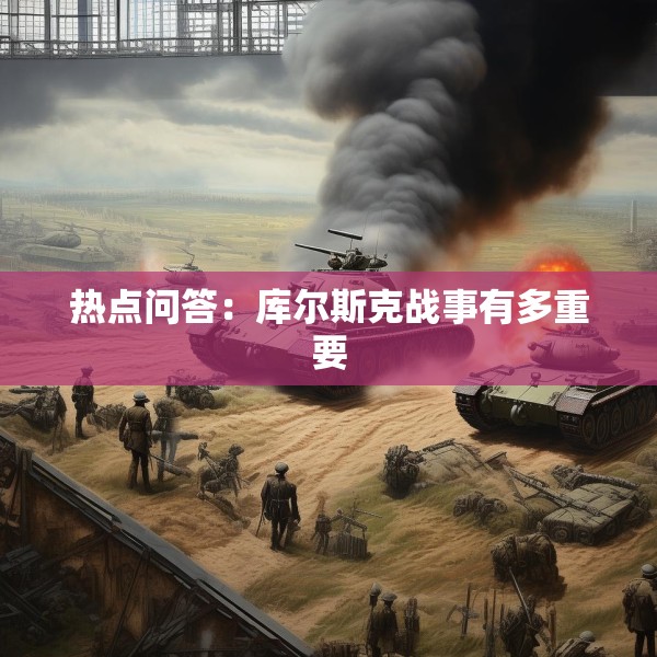 热点问答：库尔斯克战事有多重要