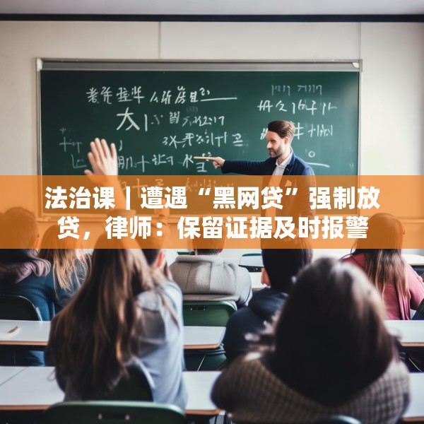法治课｜遭遇“黑网贷”强制放贷，律师：保留证据及时报警