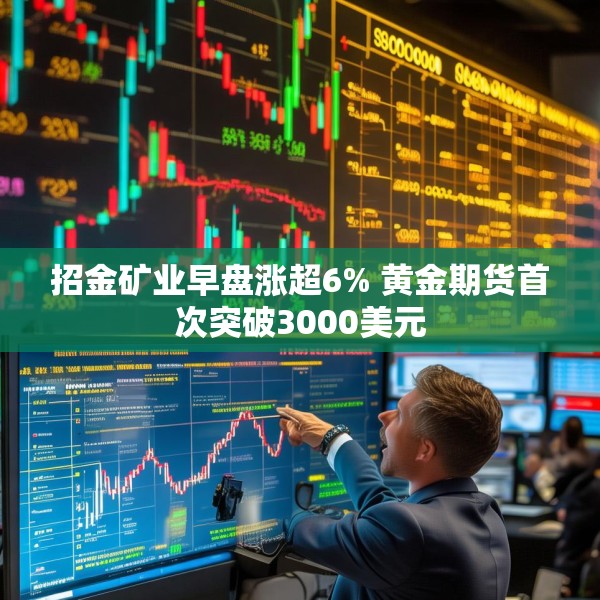 招金矿业早盘涨超6% 黄金期货首次突破3000美元
