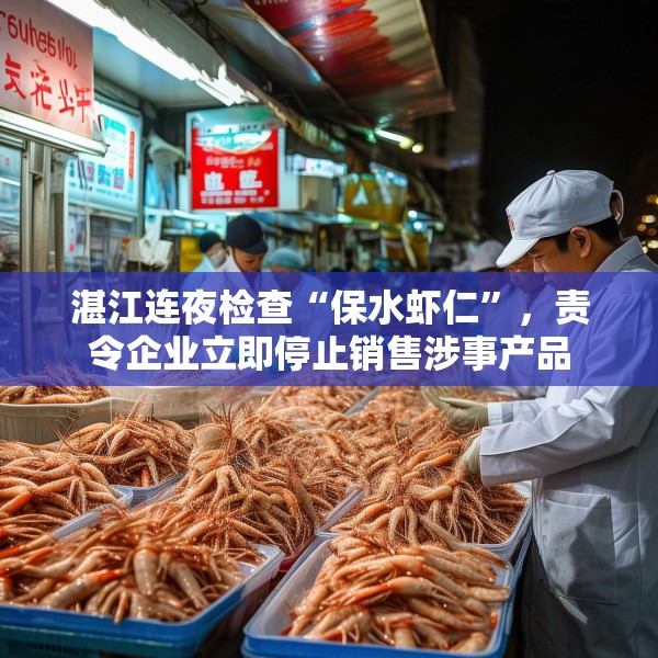 湛江连夜检查“保水虾仁”，责令企业立即停止销售涉事产品