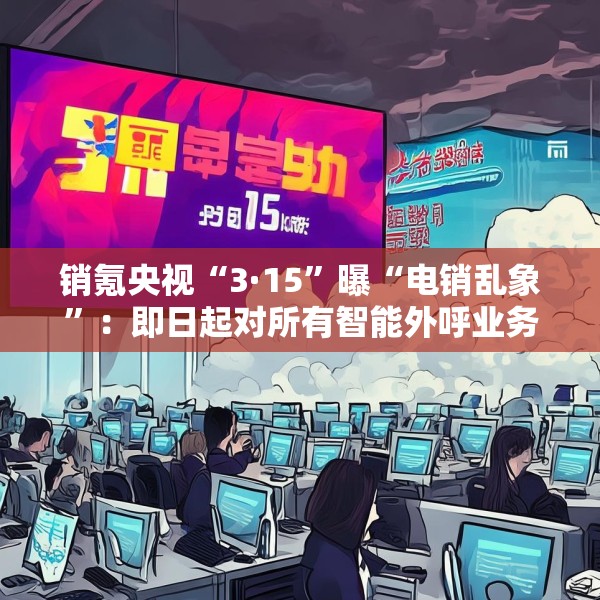 销氪央视“3·15”曝“电销乱象”：即日起对所有智能外呼业务自查自纠