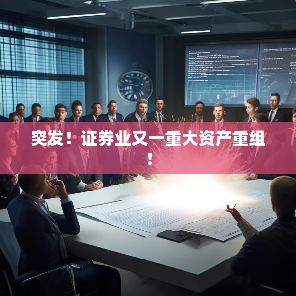突发！证券业又一重大资产重组！