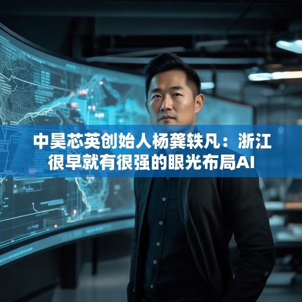 中昊芯英创始人杨龚轶凡：浙江很早就有很强的眼光布局AI