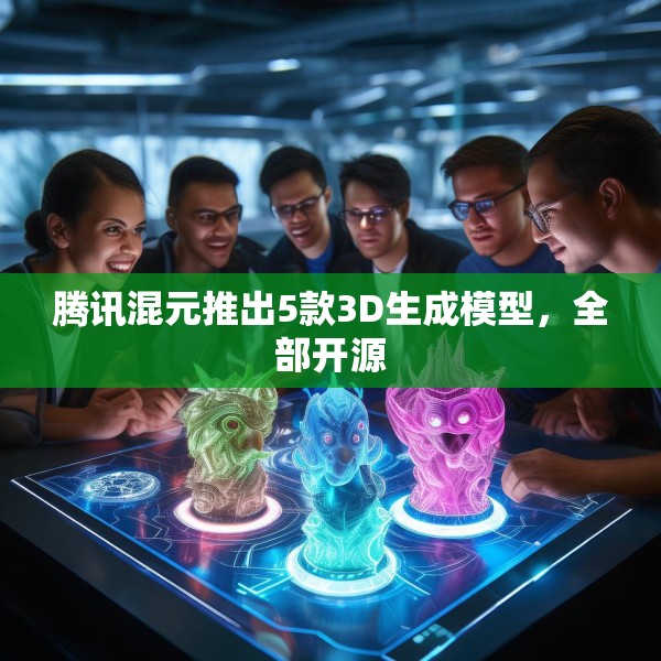腾讯混元推出5款3D生成模型，全部开源