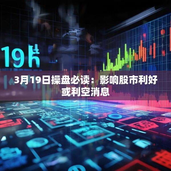 3月19日操盘必读：影响股市利好或利空消息