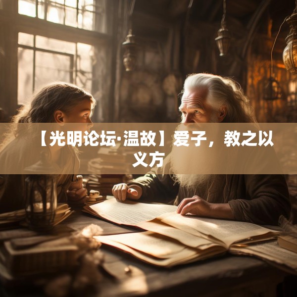 【光明论坛·温故】爱子，教之以义方