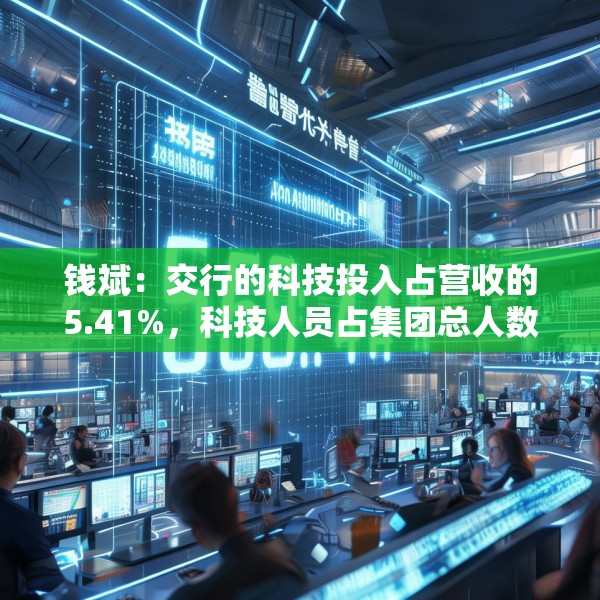 钱斌：交行的科技投入占营收的5.41%，科技人员占集团总人数9.44%