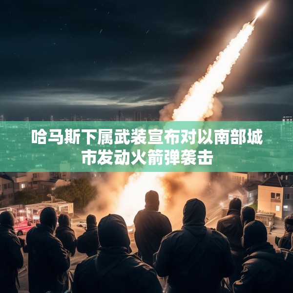 哈马斯下属武装宣布对以南部城市发动火箭弹袭击