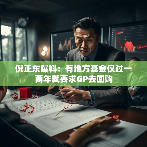 倪正东曝料：有地方基金仅过一两年就要求GP去回购