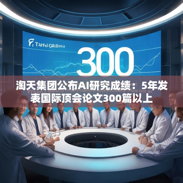 淘天集团公布AI研究成绩：5年发表国际顶会论文300篇以上