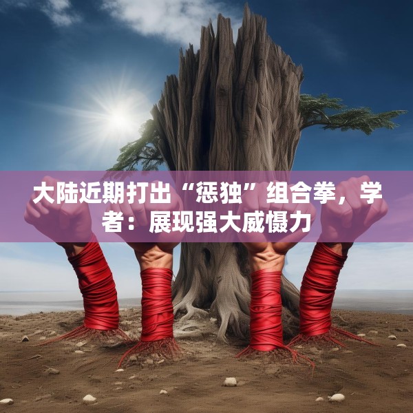大陆近期打出“惩独”组合拳，学者：展现强大威慑力