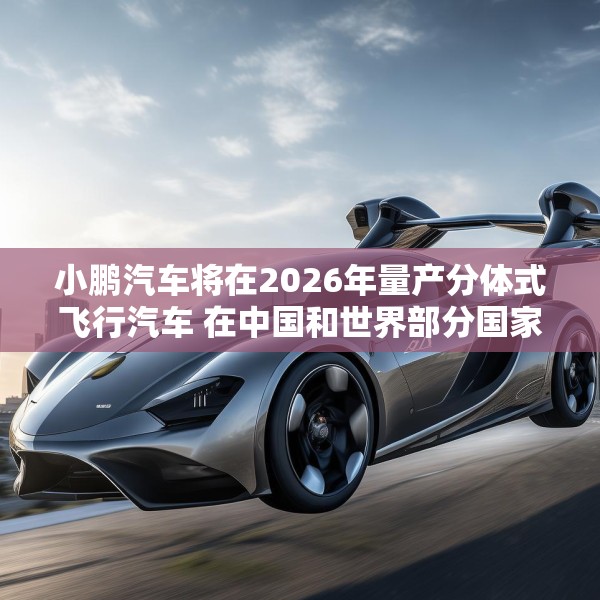 小鹏汽车将在2026年量产分体式飞行汽车 在中国和世界部分国家开始销售