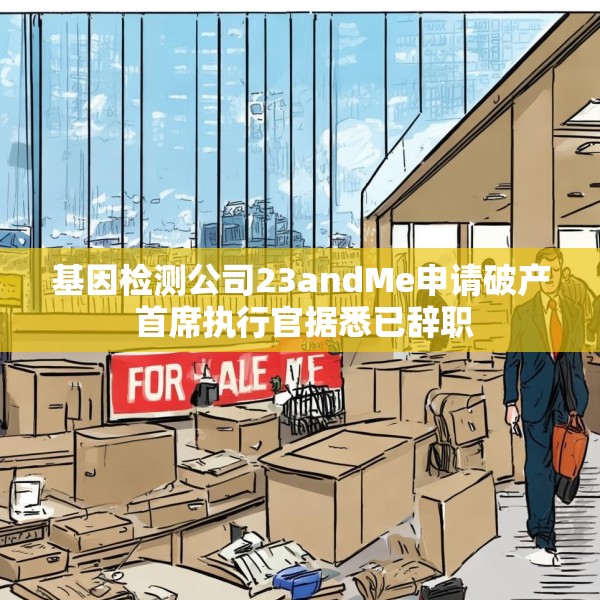 基因检测公司23andMe申请破产 首席执行官据悉已辞职