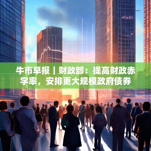 牛市早报｜财政部：提高财政赤字率，安排更大规模政府债券