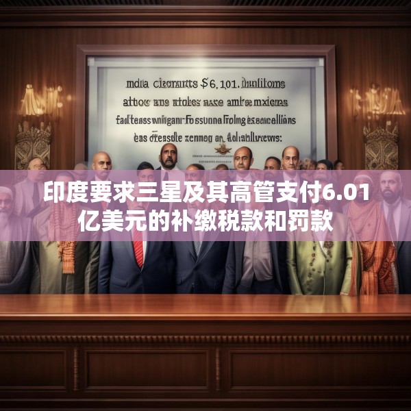 印度要求三星及其高管支付6.01亿美元的补缴税款和罚款