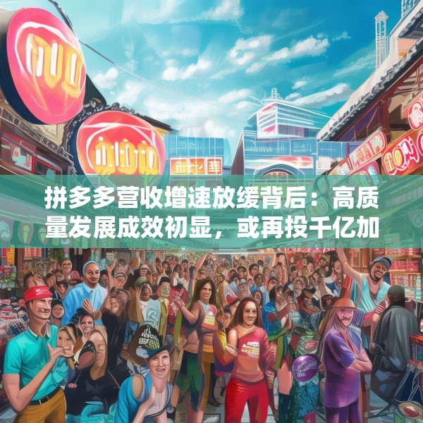 拼多多营收增速放缓背后：高质量发展成效初显，或再投千亿加码商家扶持