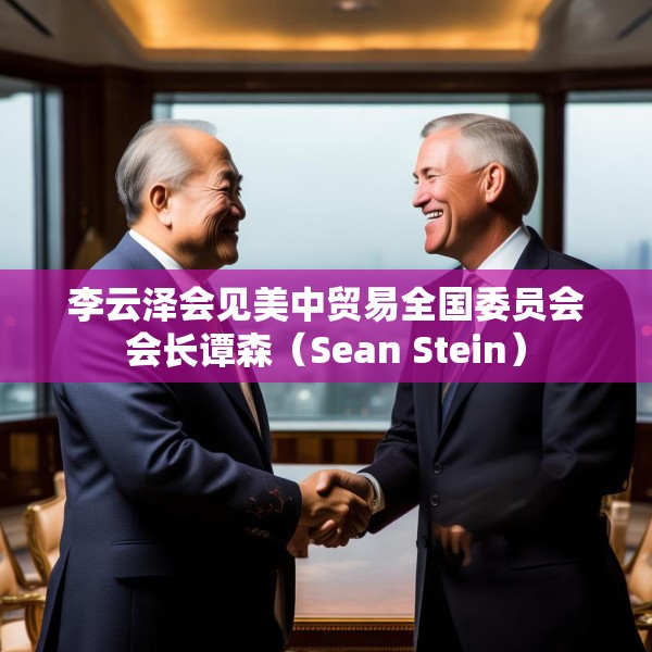 李云泽会见美中贸易全国委员会会长谭森（Sean Stein）