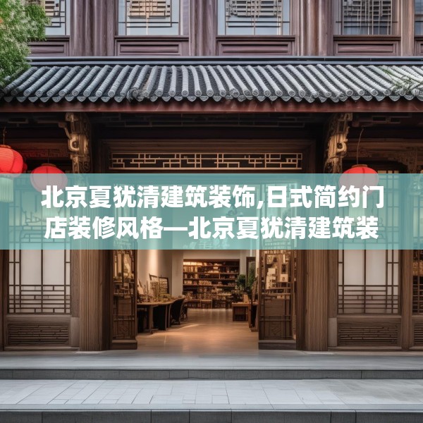 北京夏犹清建筑装饰,日式简约门店装修风格—北京夏犹清建筑装饰322.a198b199c202fgy.209dewqe