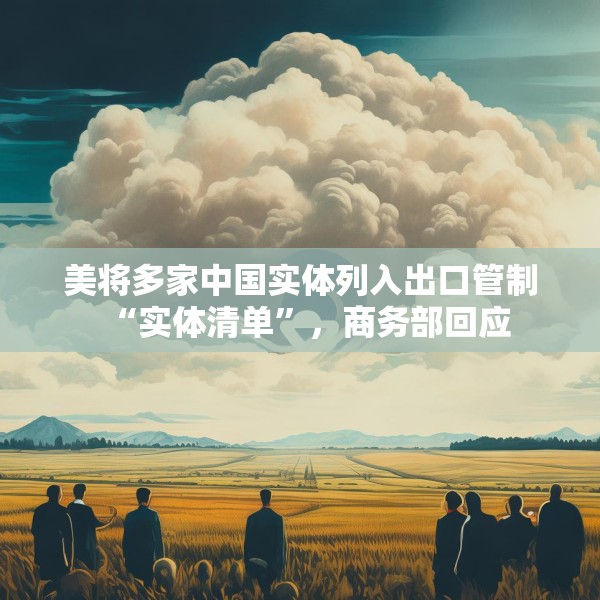 美将多家中国实体列入出口管制“实体清单”，商务部回应