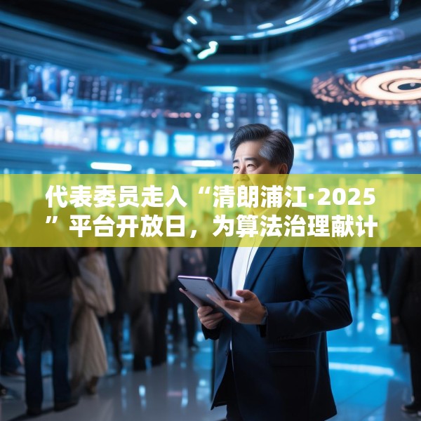 代表委员走入“清朗浦江·2025”平台开放日，为算法治理献计
