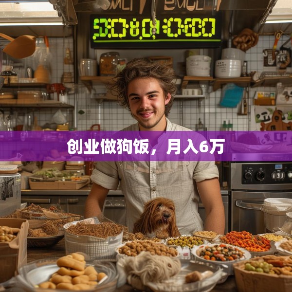 创业做狗饭，月入6万
