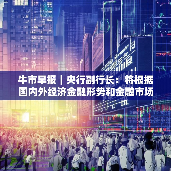 牛市早报｜央行副行长：将根据国内外经济金融形势和金融市场运行情况择机降准降息