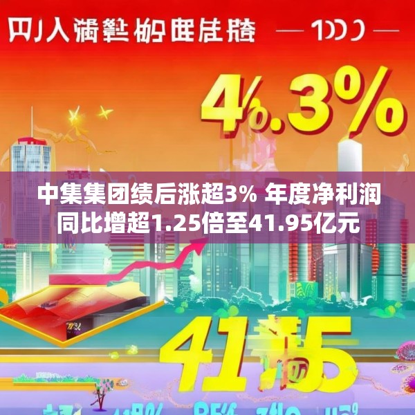 中集集团绩后涨超3% 年度净利润同比增超1.25倍至41.95亿元