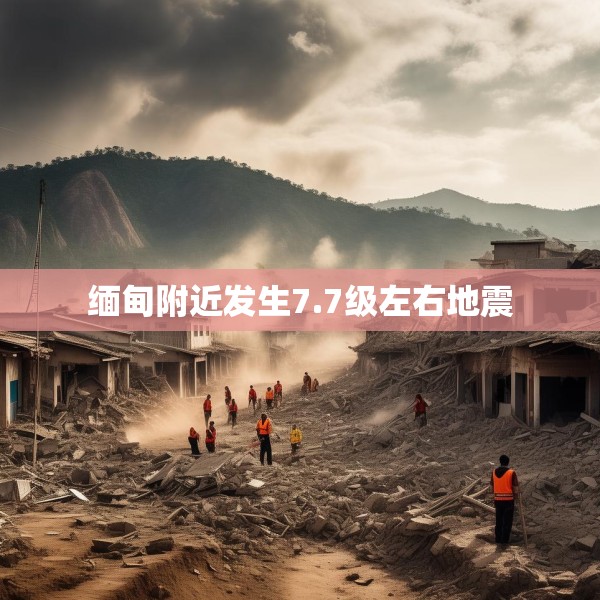缅甸附近发生7.7级左右地震
