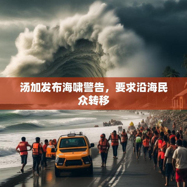 汤加发布海啸警告，要求沿海民众转移