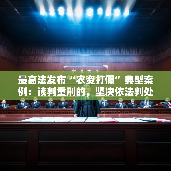 最高法发布“农资打假”典型案例：该判重刑的，坚决依法判处