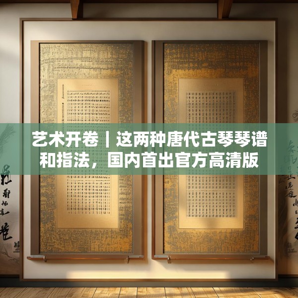 艺术开卷｜这两种唐代古琴琴谱和指法，国内首出官方高清版