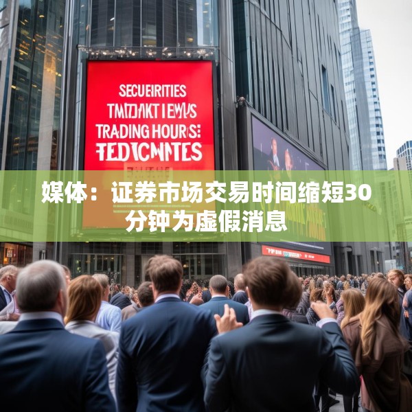 媒体：证券市场交易时间缩短30分钟为虚假消息