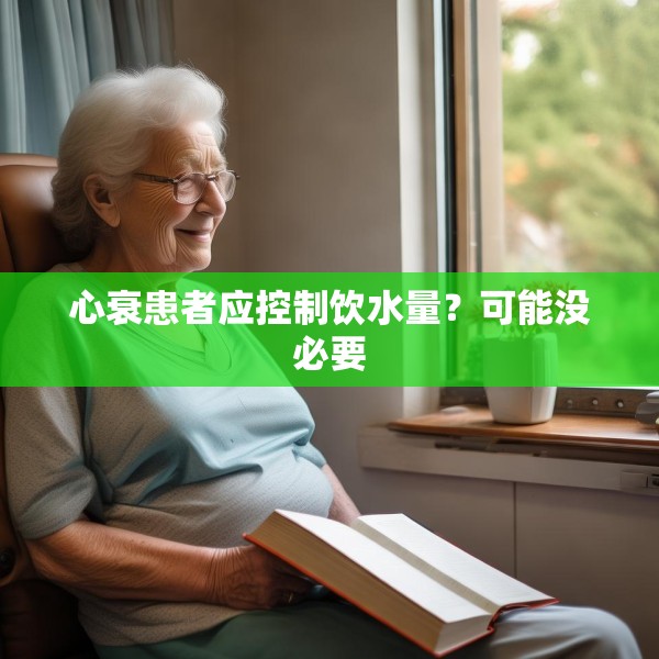 心衰患者应控制饮水量？可能没必要