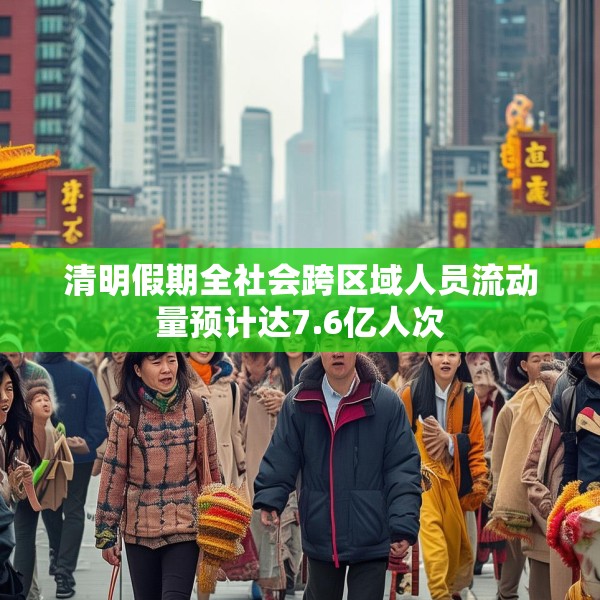 清明假期全社会跨区域人员流动量预计达7.6亿人次