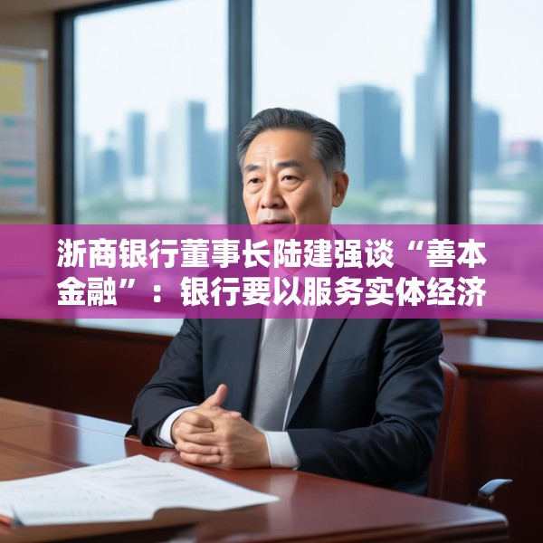 浙商银行董事长陆建强谈“善本金融”：银行要以服务实体经济为主，不要老是想盈利和数据波动