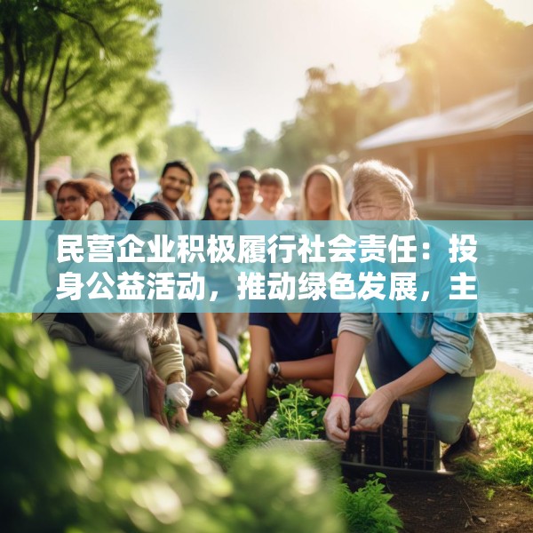 民营企业积极履行社会责任：投身公益活动，推动绿色发展，主动回报社会