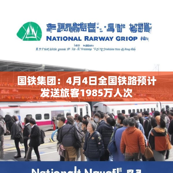 国铁集团：4月4日全国铁路预计发送旅客1985万人次