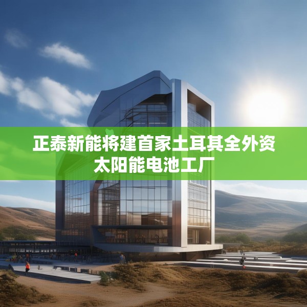 正泰新能将建首家土耳其全外资太阳能电池工厂