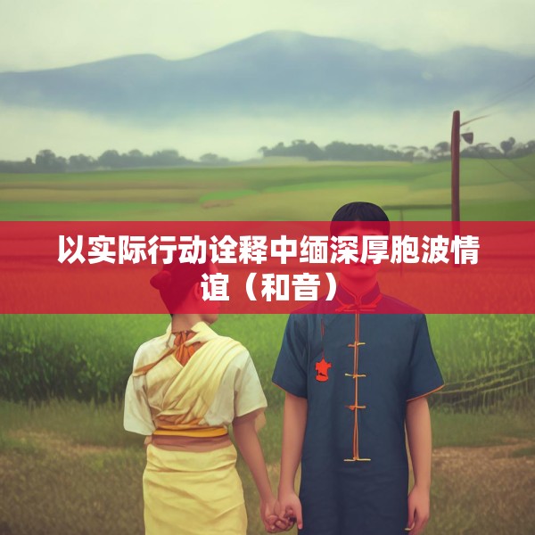 以实际行动诠释中缅深厚胞波情谊（和音）