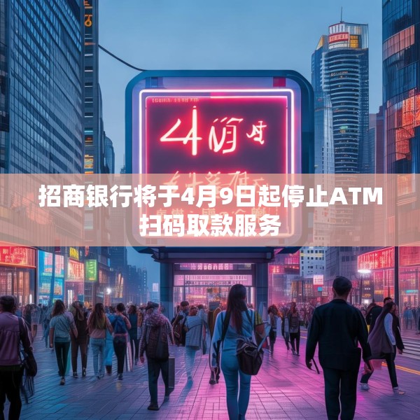 招商银行将于4月9日起停止ATM扫码取款服务