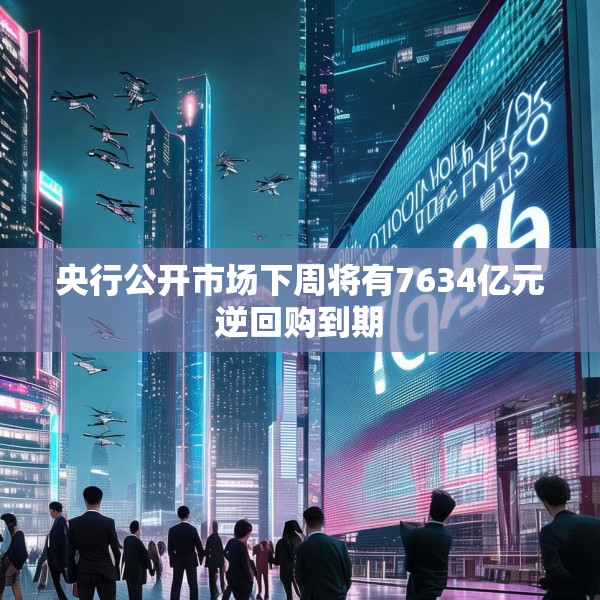 央行公开市场下周将有7634亿元逆回购到期