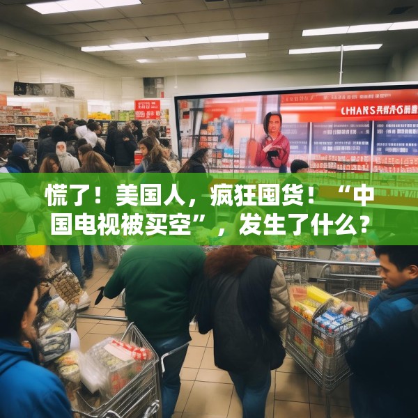 慌了！美国人，疯狂囤货！“中国电视被买空”，发生了什么？