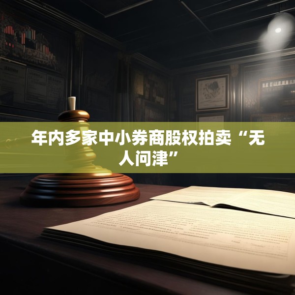 年内多家中小券商股权拍卖“无人问津”