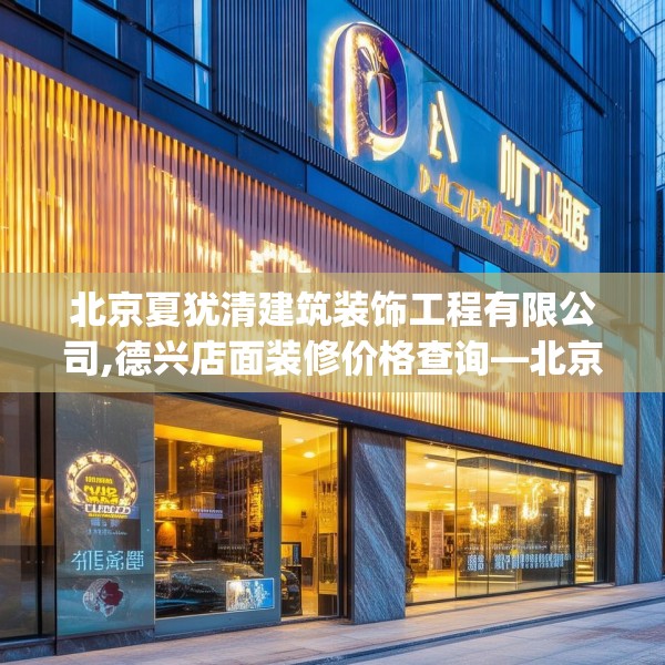 北京夏犹清建筑装饰工程有限公司,德兴店面装修价格查询—北京夏犹清建筑装饰工程有限公司459.a335b336c339fgy.346fghfd