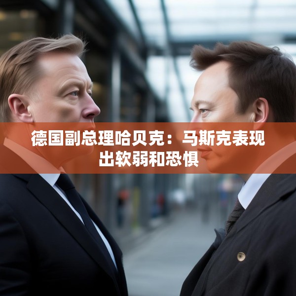 德国副总理哈贝克：马斯克表现出软弱和恐惧