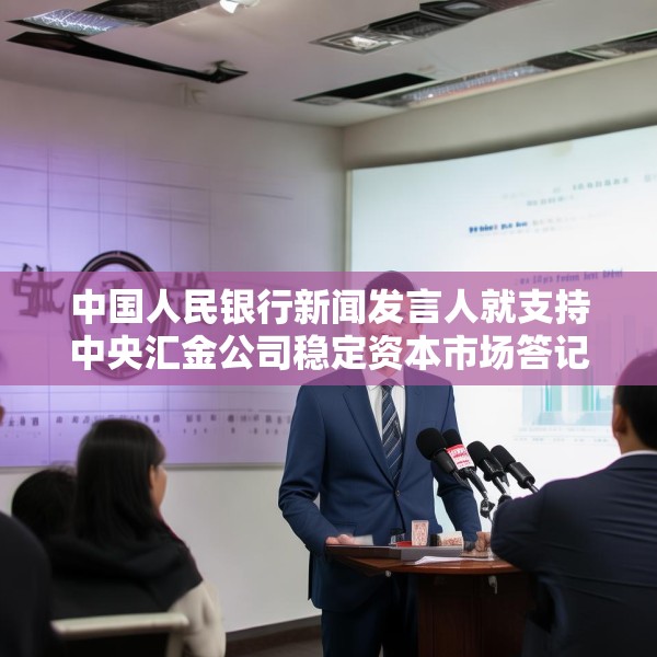 中国人民银行新闻发言人就支持中央汇金公司稳定资本市场答记者问